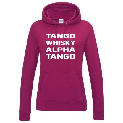 Ladies T.W.A.T Hoodie - Hot Pink, 18