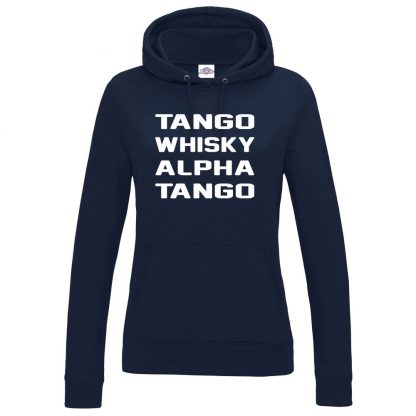 Ladies T.W.A.T Hoodie - Navy, 18