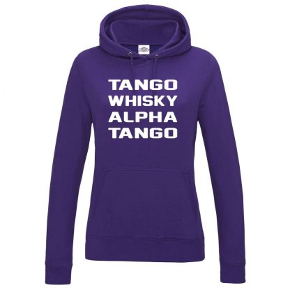 Ladies T.W.A.T Hoodie - Purple, 18