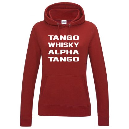 Ladies T.W.A.T Hoodie - Red, 18