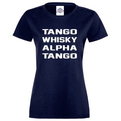 Ladies T.W.A.T T-Shirt - Navy, 18