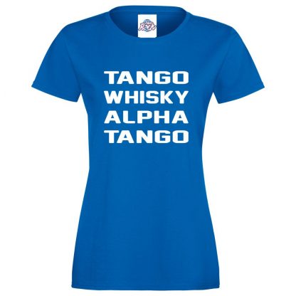 Ladies T.W.A.T T-Shirt - Royal Blue, 18