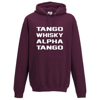 Mens T.W.A.T Hoodie - Maroon, 2XL