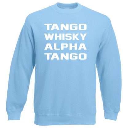 T.W.A.T Sweatshirt - Sky Blue, 2XL