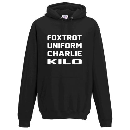 Mens F.U.C.K Hoodie - Black, 5XL