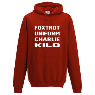 Mens F.U.C.K Hoodie - Red, 3XL