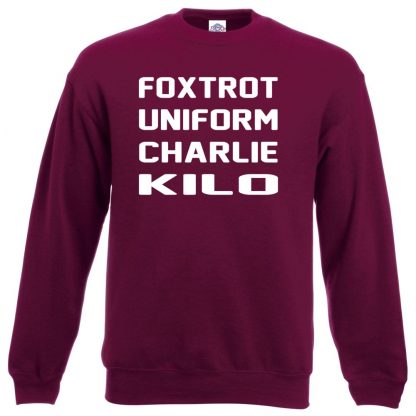 F.U.C.K Sweatshirt - Maroon, 2XL