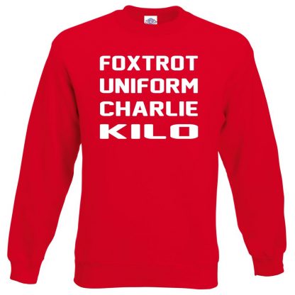 F.U.C.K Sweatshirt - Red, 2XL