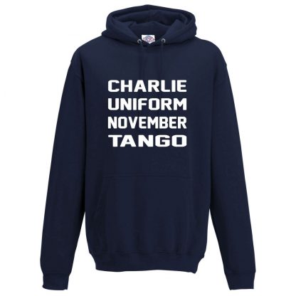 Mens C.U.N.T Hoodie - Navy, 5XL