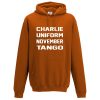 Mens C.U.N.T Hoodie - Orange, 2XL