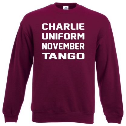 C.U.N.T Sweatshirt - Maroon, 2XL