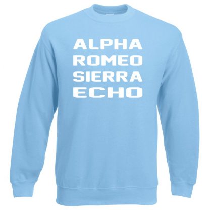 A.R.S.E Sweatshirt - Sky Blue, 2XL