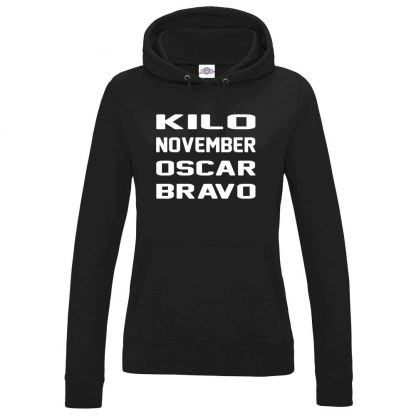 Ladies K.N.O.B Hoodie - Black, 18