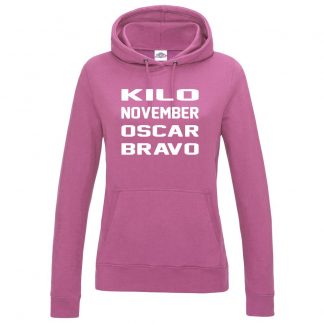 Ladies K.N.O.B Hoodie - Baby Pink, 18