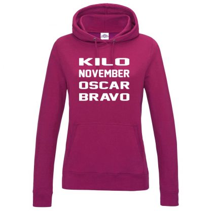 Ladies K.N.O.B Hoodie - Hot Pink, 18