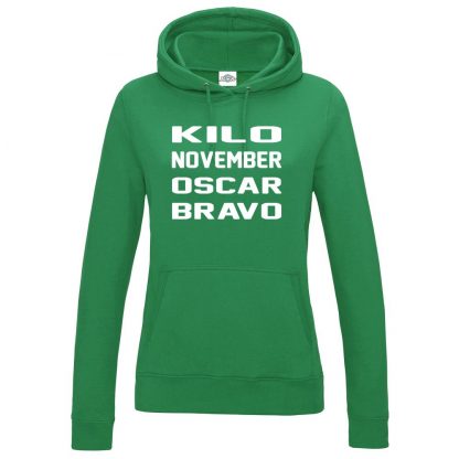 Ladies K.N.O.B Hoodie - Kelly Green, 18