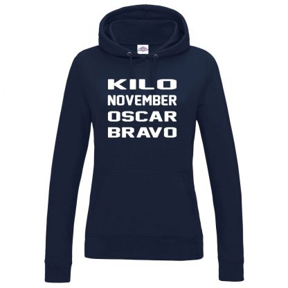 Ladies K.N.O.B Hoodie - Navy, 18