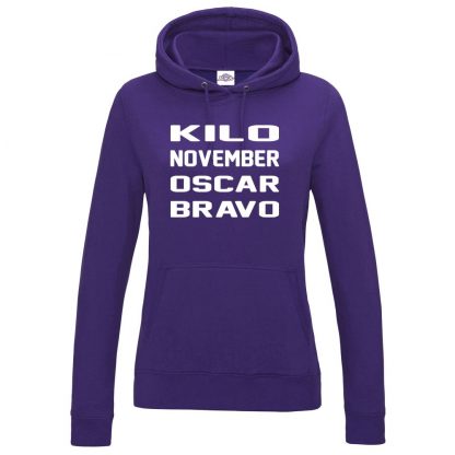 Ladies K.N.O.B Hoodie - Purple, 18