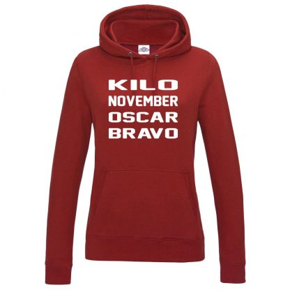 Ladies K.N.O.B Hoodie - Red, 18