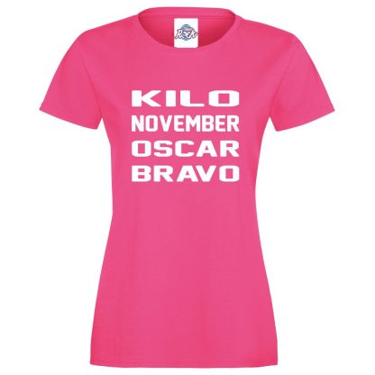 Ladies K.N.O.B T-Shirt - Pink, 18