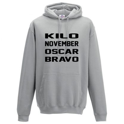 Mens K.N.O.B Hoodie - Charcoal, 2XL