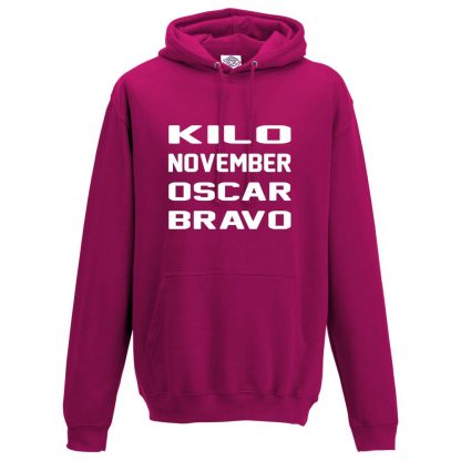 Mens K.N.O.B Hoodie - Hot Pink, 2XL