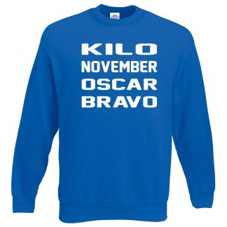 K.N.O.B Sweatshirt - Royal Blue, 2XL