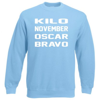 K.N.O.B Sweatshirt - Sky Blue, 2XL