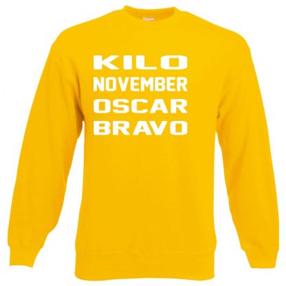 K.N.O.B Sweatshirt - Yellow, 2XL