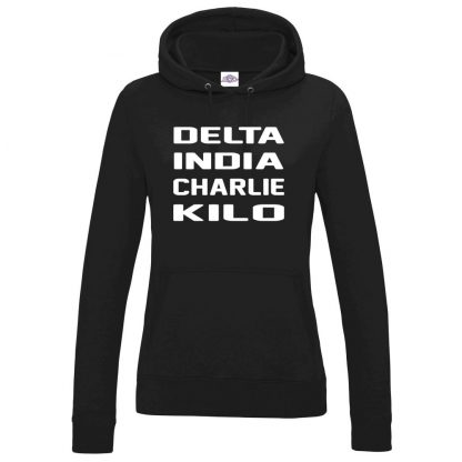 Ladies D.I.C.K Hoodie - Black, 18