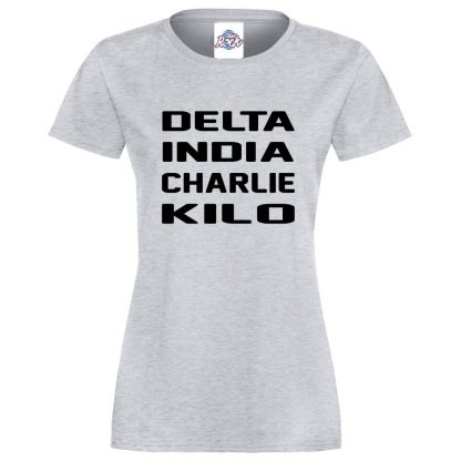 Ladies D.I.C.K T-Shirt - Heather Grey, 18