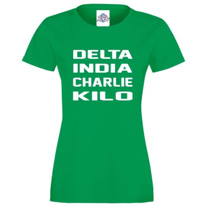 Ladies D.I.C.K T-Shirt - Kelly Green, 18