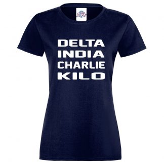 Ladies D.I.C.K T-Shirt - Navy, 18