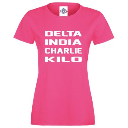 Ladies D.I.C.K T-Shirt - Pink, 18
