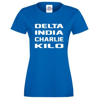 Ladies D.I.C.K T-Shirt - Royal Blue, 18