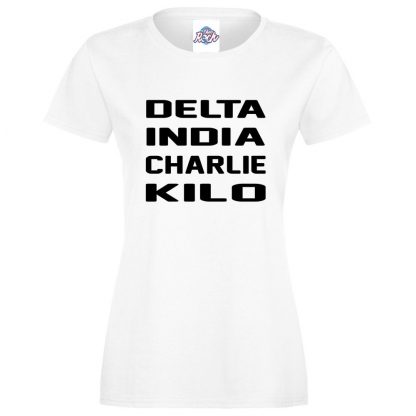Ladies D.I.C.K T-Shirt - White, 18