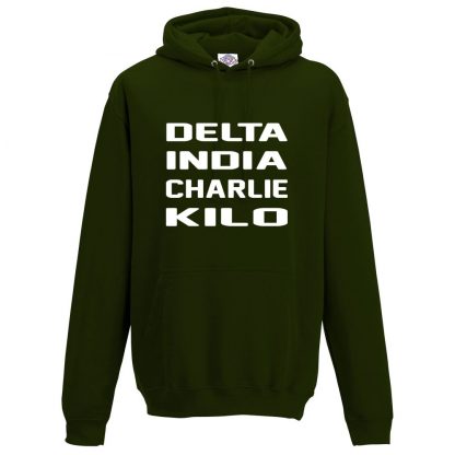 Mens D.I.C.K Hoodie - Forest Green, 2XL