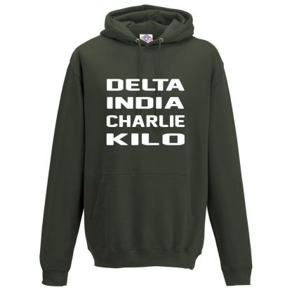 Mens D.I.C.K Hoodie - Olive Green, 2XL