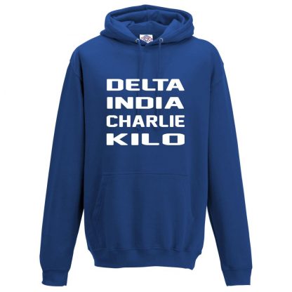 Mens D.I.C.K Hoodie - Royal Blue, 3XL