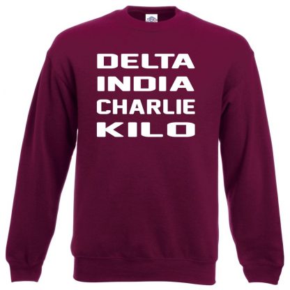 D.I.C.K Sweatshirt - Maroon, 2XL