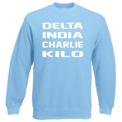 D.I.C.K Sweatshirt - Sky Blue, 2XL