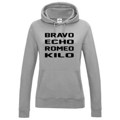 Ladies B.E.R.K Hoodie - Grey, 18