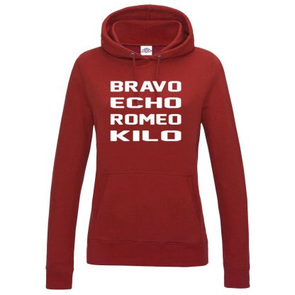 Ladies B.E.R.K Hoodie - Red, 18