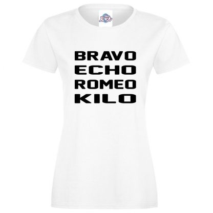 Ladies B.E.R.K T-Shirt - White, 18