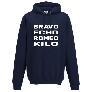 Mens B.E.R.K Hoodie - Navy, 5XL