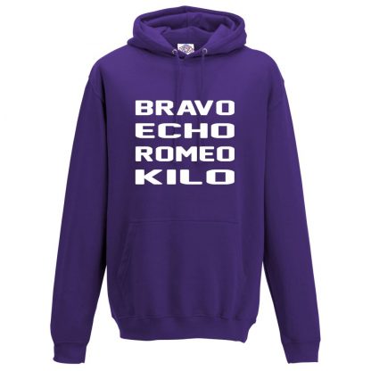 Mens B.E.R.K Hoodie - Purple, 3XL