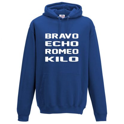 Mens B.E.R.K Hoodie - Royal Blue, 3XL