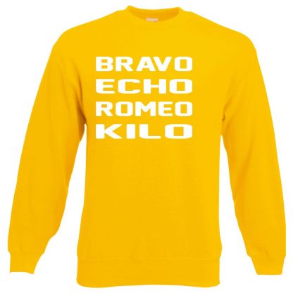 B.E.R.K Sweatshirt - Yellow, 2XL