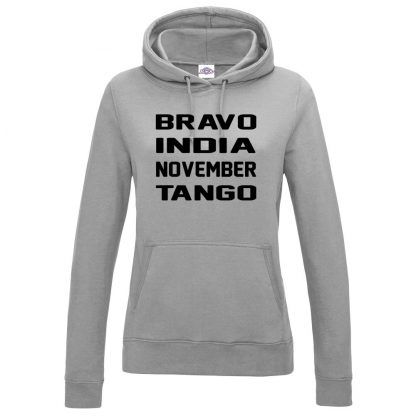 Ladies B.I.N.T Hoodie - Grey, 18