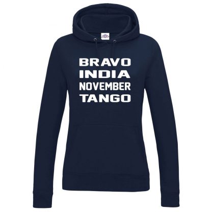 Ladies B.I.N.T Hoodie - Navy, 18